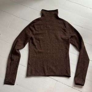 Wilfred Aritzia brown wool cachemire turtleneck size S